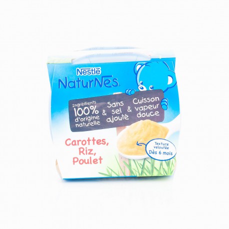 Naturne Riz/Carot/Poulet2X200G