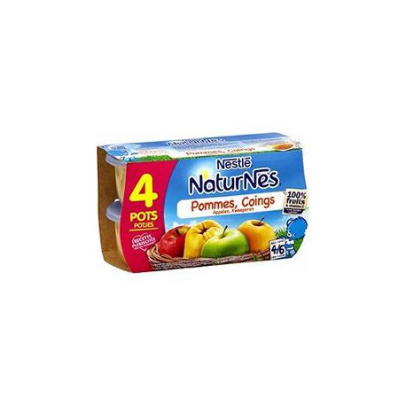 Pack 4X130G Naturne Pomme Coing Nestle