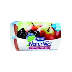Pack 4X130G Naturne Pomme Pruneau Nestle