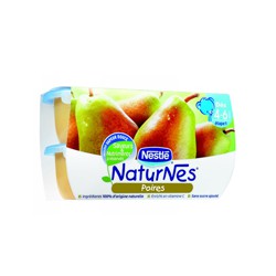 Pack 4X130G Naturnes Poire Nestle