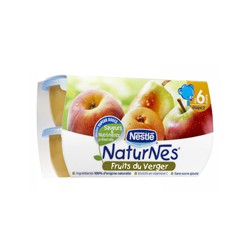 Pack 4X130G Naturnes Fruit Du Verger Nestle