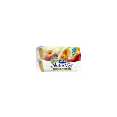 Pack 4X130G Naturnes Fruit Du Verger Nestle