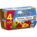 Pack 4X130G Naturnes Pomme/Peche Nestle