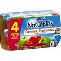 Pack 4X130G Naturnes Pomme/Framboise Nestle