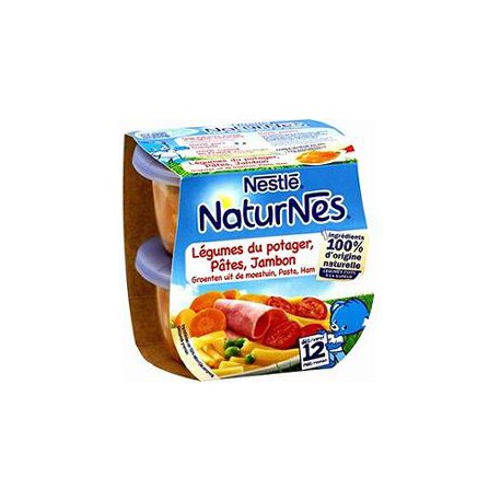 Pack 2X200G Legumes Jambon/Pates Naturnes