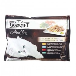 Pack 4X85G Poulet/Boeuf/Poisson Gourmet
