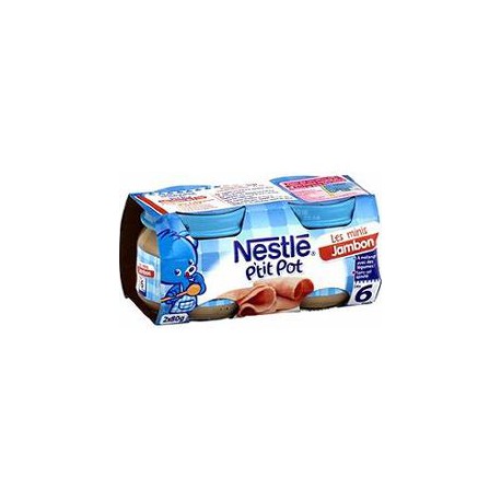 2X80G Ptit Pot Jambon Nes