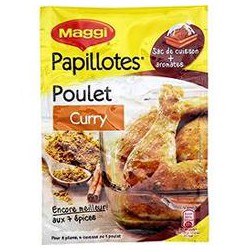 Maggi Papillotes Poulet Au Curry Déshydraté Maggi 30G