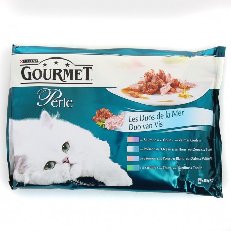 Pack 4X85G Perle Duos Gourmet Purina One