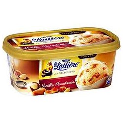 850Ml Glace Vanille/Macadamia La Laitiere