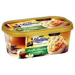 850Ml Glace Vanille/Amande Caramel La Laitiere