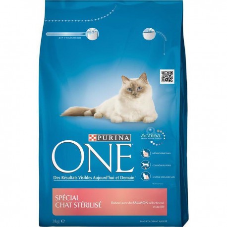 3Kg Croquettes Chat Sterilise Saumon Purina One