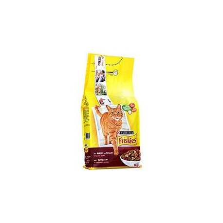 Sac 2Kg Croquettes Adulte Bœuf/Poulet Friskies