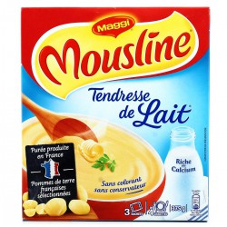 3X125G Puree Tendre Lait Mousline