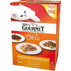 Pack 6X50G Mon Petit Volaille/Canard/Poulet/Dinde