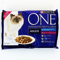 Pack 4X85G One Eminces Agneau/Poisson Purina One