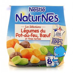 Pack 2X200G Naturnes Slcn Legumes/Pt O Fe Nestle