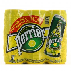 Pack Bte 6X33Cl Eau Gazeuse Slim Citron Slim Perrier