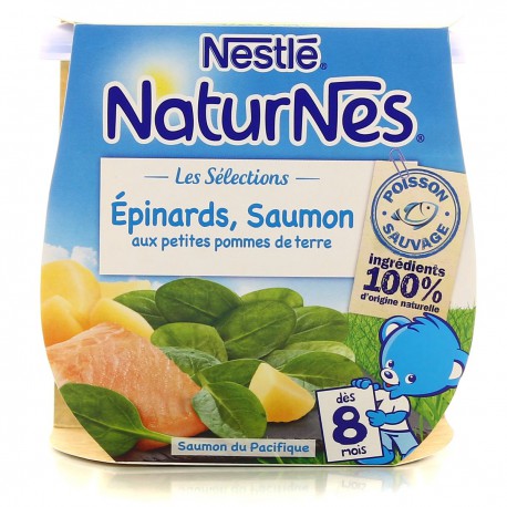 Pack 2X200G Naturnes Slcn Epinard/Saumon/Pdt Nestle