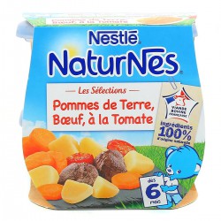 Pack 2X200G Naturnes Slcn Pdt/Boeuf/Tomate Nestle