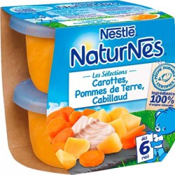 Pack 2X200G Naturnes Slcn Carotte/Pdt/Cabillaud Nestle