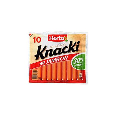 Herta Knacki Jambon X10 350G