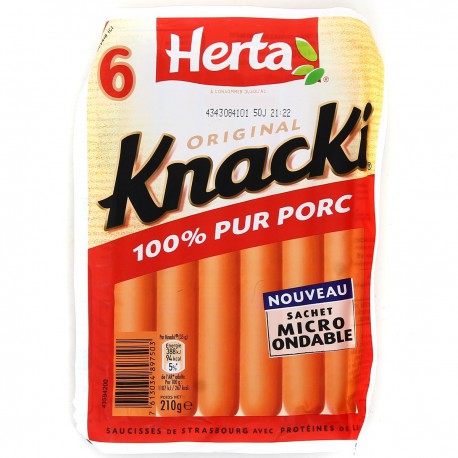 Herta Knacki Original Herta X6 210G