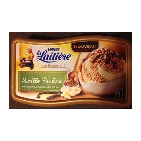 850Ml Glace Vanille/Praline 440G La Laitiere