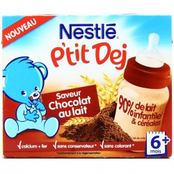 2X250Ml Ptit Dej Choco.Lait N.