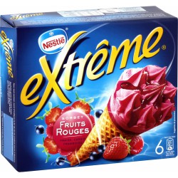 720Ml 6 Cones Extreme Fruits Rouges 396G Nestle