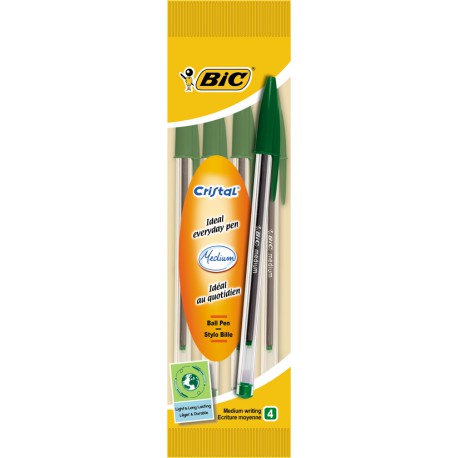 Bic 4S Bille Cristal Moy Vert