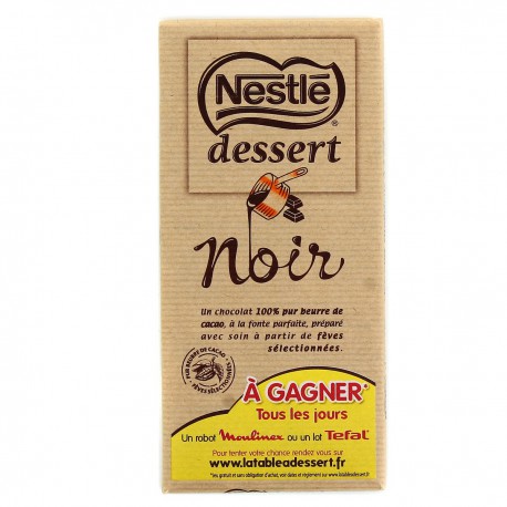 Tablette 205G Chocolat Dessert Noir Nestle