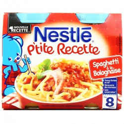 Pack 2X200G Petite Recette Spaghetti Bolognaise Nestle