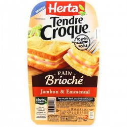 190G Croque Brioche Jambon Emmental Herta
