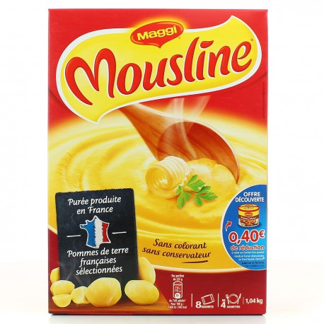 Mousline Puree Sachet 130G X8