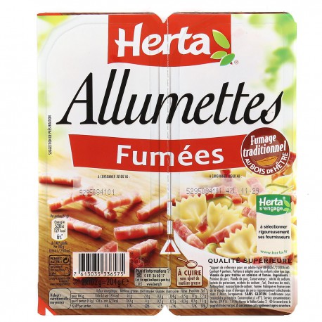 2X102G Allumettes Fumes Herta