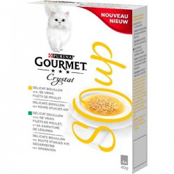 Lot 4 Doypack Soup Poulet 40G Chat Gourmet