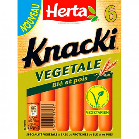 210G 6 P Knacki Vegetale Herta