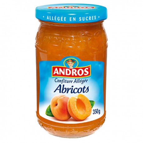 Andros Preparation Allegee Abricot Bocal 350G