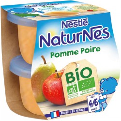 Naturnes Pom Poire Bio 2X115G