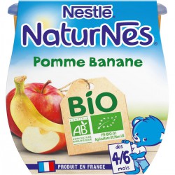 Naturnes Pomme Banane 2X115G