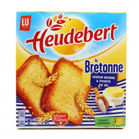 Heudebert Biscottes La Bretonne Sel De Guerande 290G