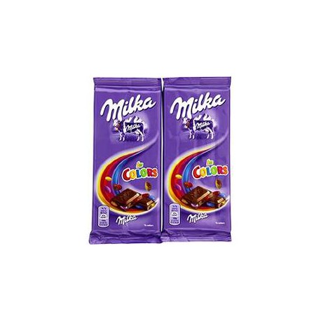 Lot 2X100G Tablette Chocolat En Couleur Milka