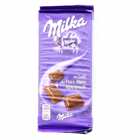 4X100G Tablette Chocolat Lait Milka