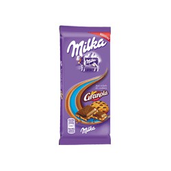 Lot 2X100G Tablette Chocolat Granola Milka