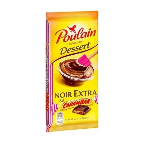 Tablette 180G Chocolat Cooking Carambar Poulain