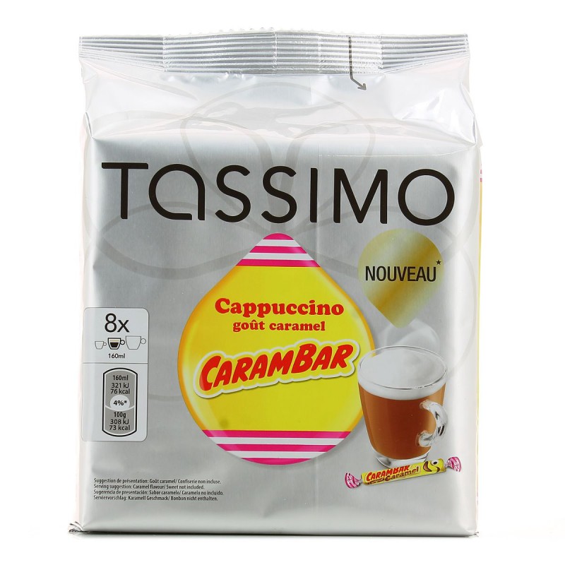 Carambar - Cappuccino goût caramel - Tassimo - 332 g e