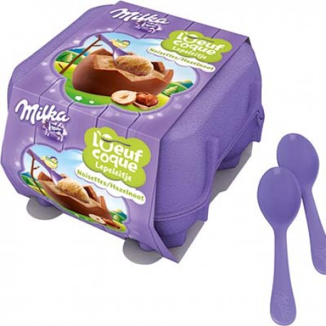 Milka Oeufs Coques Noiset136G