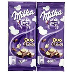 Lot 2X100G Tablette Chocolat Duo Milka