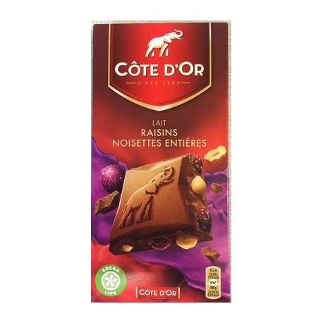 Tablette 200G Chocolat Lait/Noisette Cote D Or